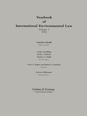 cover image of Yearbook of International Environmental Law